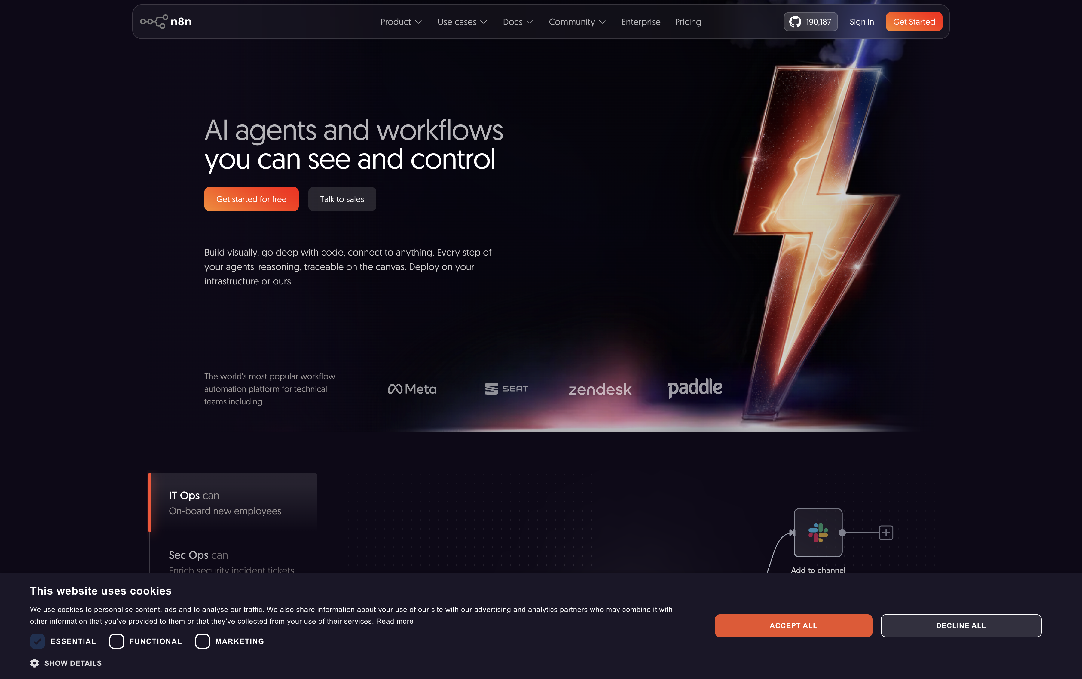 n8n workflow automation interface